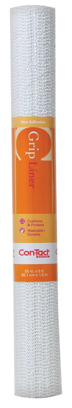 Con-Tact Grip 5 ft. L X 20 in. W White Non-Adhesive Shelf Liner