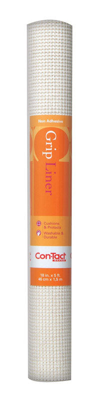 Con-Tact Beaded Grip 5 ft. L X 18 in. W White Non-Adhesive Shelf Liner