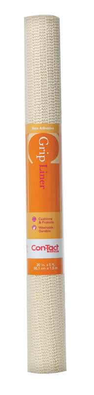 Con-Tact Grip 5 ft. L X 20 in. W Almond Non-Adhesive Shelf Liner