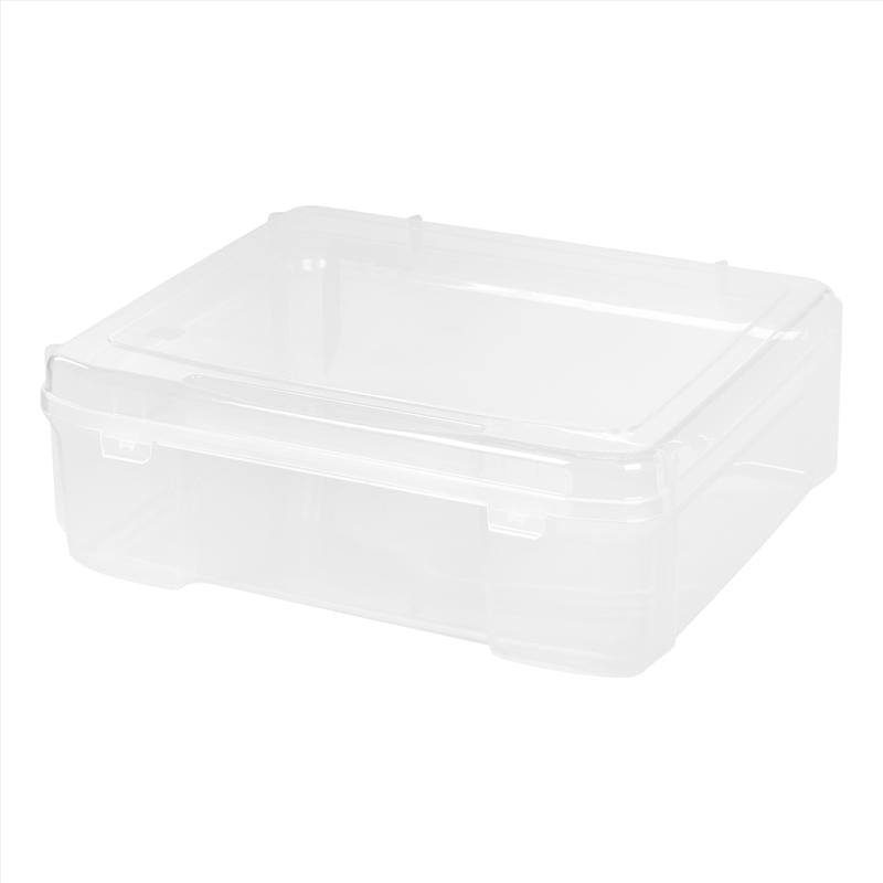 IRIS 24 qt Clear Craft Case 6.13 in. H X 17.2 in. W X 15.29 in. D Stackable