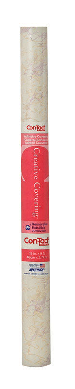 Con-Tact Creative Covering 9 ft. L X 18 in. W Beige Marble Marble Shelf Liner