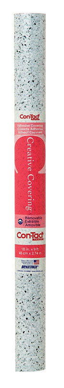 Con-Tact Creative Covering 9 ft. L X 18 in. W Black and White Granite Granite Shelf Liner