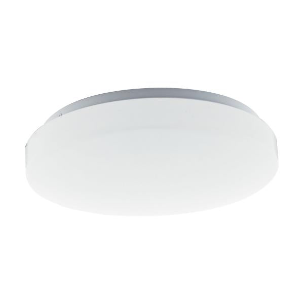 11 inch - Acrylic Round - Flush Mounted - LED Light Fixture - CCT Selectable with Microwave Sensor - White Finish - 120V