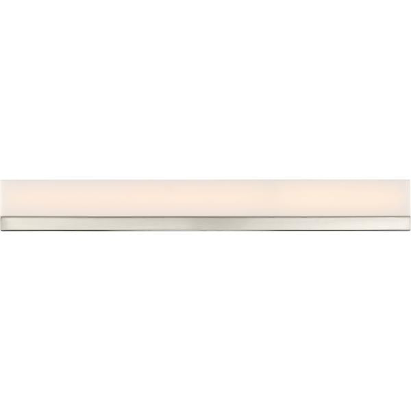 Jackson - LED Large Vanity - Brushed Nickel Finish with White Acrylic
