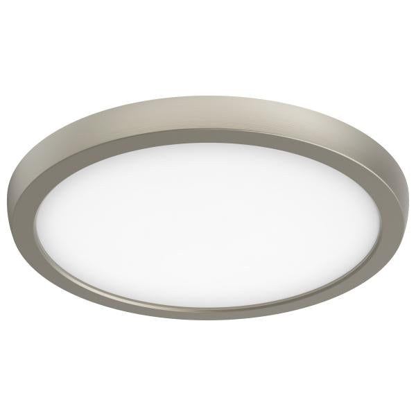 Blink Pro - 13W - 9in - LED Fixture - CCT Selectable - Round Shape - Brushed Nickel Finish - 120V