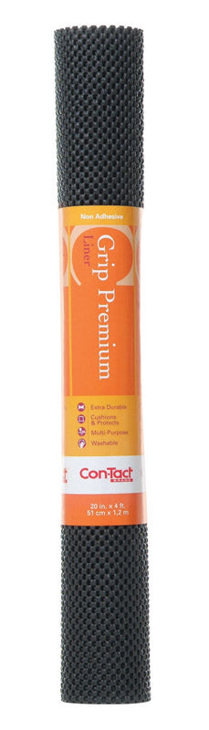 Con-Tact Grip Premium 4 ft. L X 20 in. W Black Non-Adhesive Shelf Liner