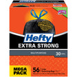 Hefty CinchSak 30 gal Trash Bags Drawstring 56 pk 1.05 mil