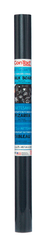 Con-Tact Specialty Coverings 6 ft. L X 18 in. W Black Chalkboard Self-Adhesive Shelf Liner