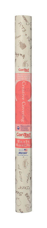 Con-Tact Creative Covering 9 ft. L X 18 in. W Bon Appetit Self-Adhesive Shelf Liner