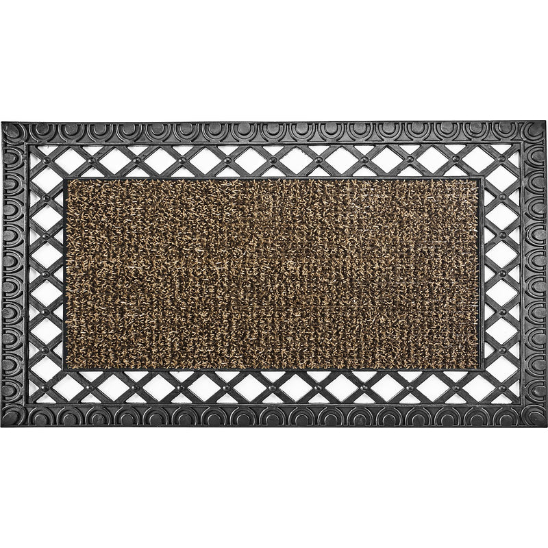 GrassWorx 18 in. W X 30 in. L Sand French Quarter AstroTurf Door Mat