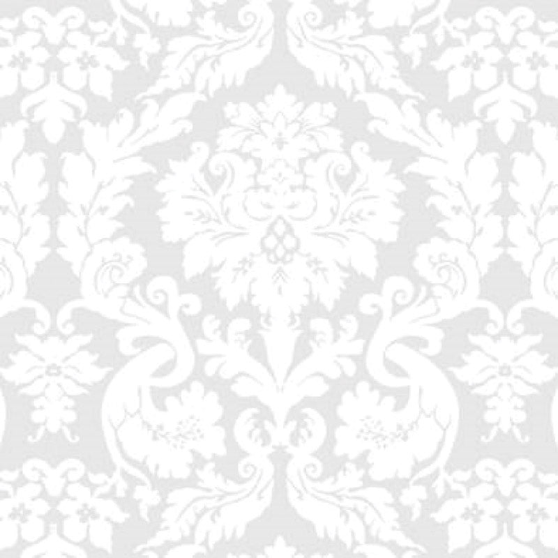 Magic Cover Yard Goods .01 in. H X 54 in. W X 540 in. L Damask White Vinyl Flannel Backed Covering