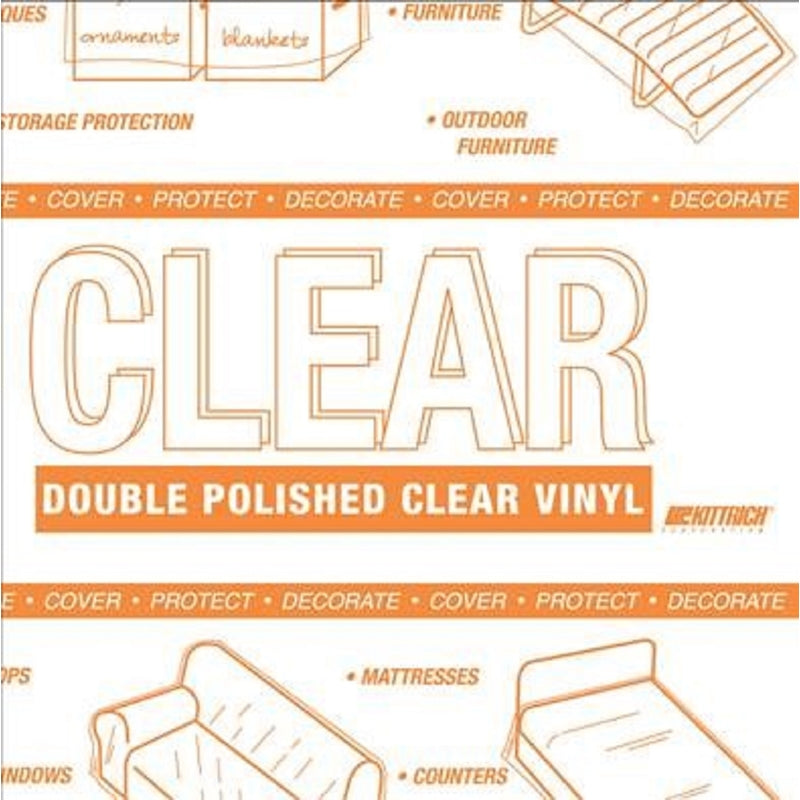 Magic Cover Yard Goods .01 in. H X 54 in. W X 540 in. L Clear Vinyl Non-Adhesive Covering