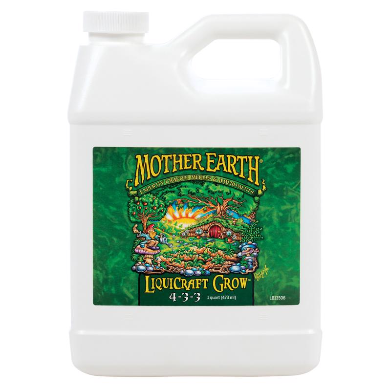 Mother Earth LiquiCraft Grow All Plant 4-3-3 Plant Fertilizer 1 qt