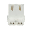 Bi-Pin Lampholder - Medium - Straight-In - For 20GA Panel - Slide-On - G13 Base - Quick Connect No. 18GA - Non Shunted - 660W - 600V