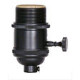 Socket - On-Off Turn Knob - Black Finish - 1/8 IPS - With Set Screw