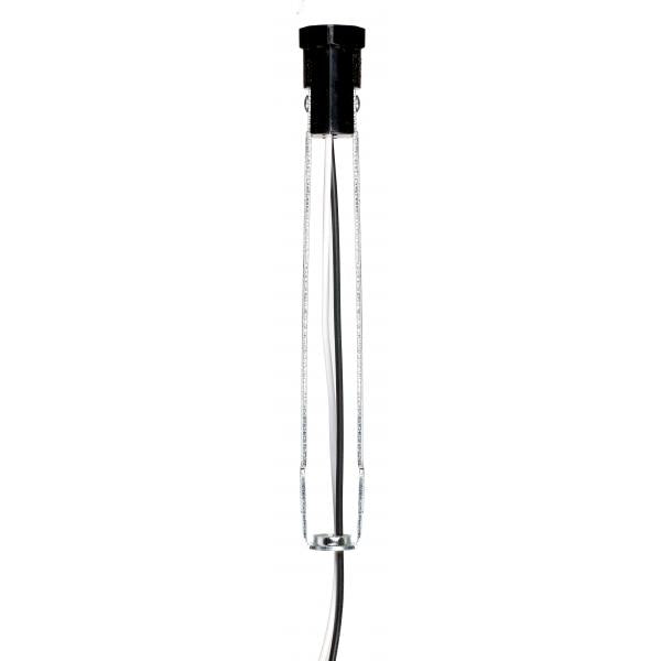 Phenolic Candelabra Base Socket With Wire Leads - 3/4" Diameter - 6" Flange - 26" Leads 105C - 75W - 125V
