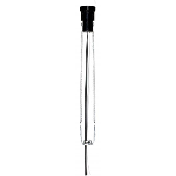 Phenolic Candelabra Base Socket With Wire Leads - 3/4" Diameter - 6" Flange - 40" Leads 105C - 75W - 125V