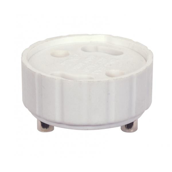 GU24 To GU24 White Extender - 5/8" Overall Extension - 660W - 600V