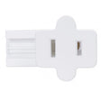 Female Slide Plug - Polarized - 18/2-SPT-1 - 6A-125V - White Finish