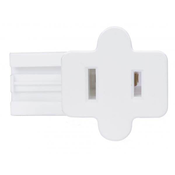 Female Slide Plug - Polarized - 18/2-SPT-1 - 6A-125V - White Finish