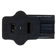 Female Slide Plug - Polarized - 18/2-SPT-1 - 6A-125V - Black Finish