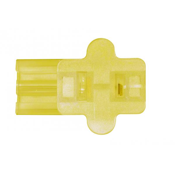 Female Slide Plug - Polarized - 18/2-SPT-1 - 6A-125V - Clear Gold Finish