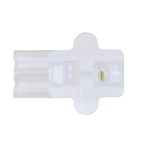 Female Slide Plug - Polarized - 18/2-SPT-1 - 6A-125V - Clear Silver Finish
