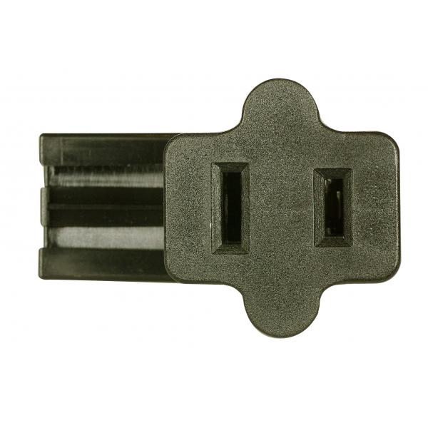 Female Slide Plug - Polarized 18/2 SPT-2 - 6A-125V - Brown Finish