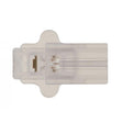 Female Slide Plug - Polarized 18/2 SPT-2 - 6A-125V - Clear Silver Finish