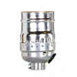 Short Keyless Socket With Side Outlet - 1/8 IPS - Aluminum - Nickel Finish - 660W - 250V - With Set Screw