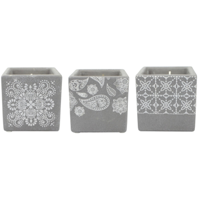 OutDoozie Gray Citronella Scent Square Candle