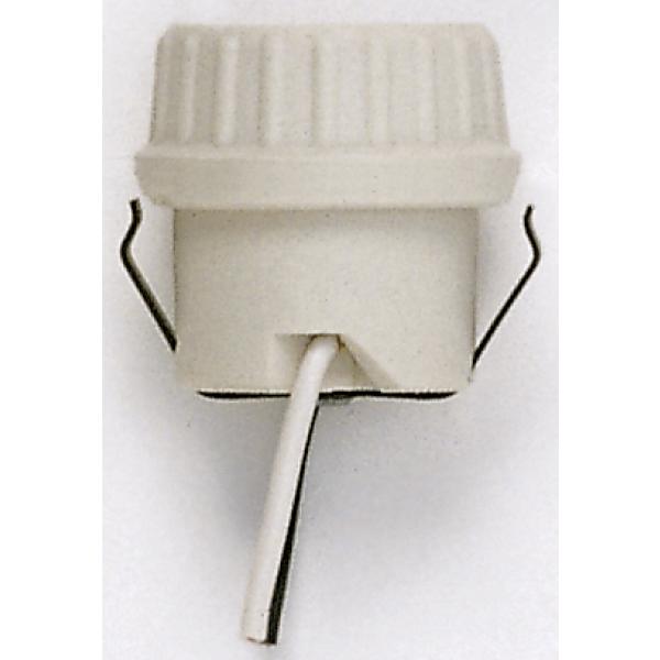 Keyless Porcelain Socket With Double Snap-in Clip - Unglazed - 660W - 250V