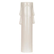Plastic Drip Candle Cover - White Plastic Drip - 13/16" Inside Diameter - 7/8" Outside Diameter - 4" Height