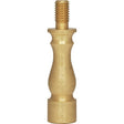 Solid Brass Riser - 1/4-27 - Burnished And Lacquered - 1-1/2" Height