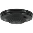 Ribbed Canopy - Canopy Only - Black Finish - 5" Diameter - 7/16" Center Hole - 2 -8/32 Bar Holes
