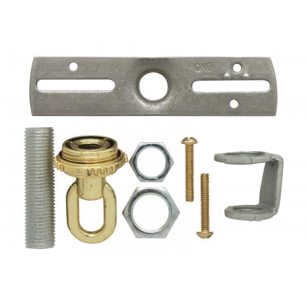 Screw Collar Loop Parts Bag - Brass Finish