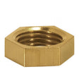 Brass Hexagon Locknut - 1/8 IP - 1/2" Hexagon - 3/16" Thick - Unfinished