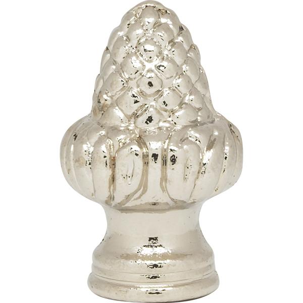 Acorn Finial - 1-1/2" Height - 1/8 IP - Polished Chrome Finish