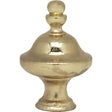 Pyramid Finial - 1-1/2" Height - 1/4-27 - Polished Brass Finish
