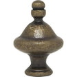 Pyramid Finial - 1-1/2" Height - 1/4-27 - Antique Brass Finish