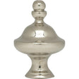 Pyramid Finial - 1-1/2" Height - 1/4-27 - Polished Chrome Finish