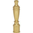 Large Spindle Finial - 2-3/8" Height - 1/4-27 - Polished Brass Finish