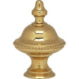 Urn Finial - 1-7/16" Height - 1/4-27 - Polished Brass Finish