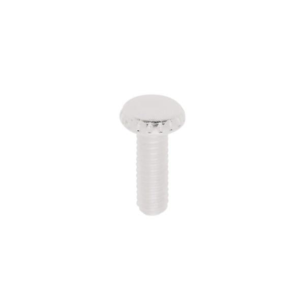Steel Knurled Head Thumb Screws - 8/32 - 1/2" Length - White Finish