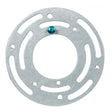 Round Universal Crossbar - 4" Round - Screw Holes - 2-3/4" x 3-1/2" Center To Center - With Ground Screw