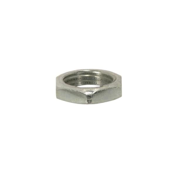 Steel Locknut - 1/8 IP - 1/2" Hexagon - 1/8" Thick - Unfinished