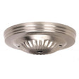Ribbed Canopy - Canopy Only - Brushed Nickel Finish - 5" Diameter - 7/16" Center Hole - 2 -8/32 Bar Holes