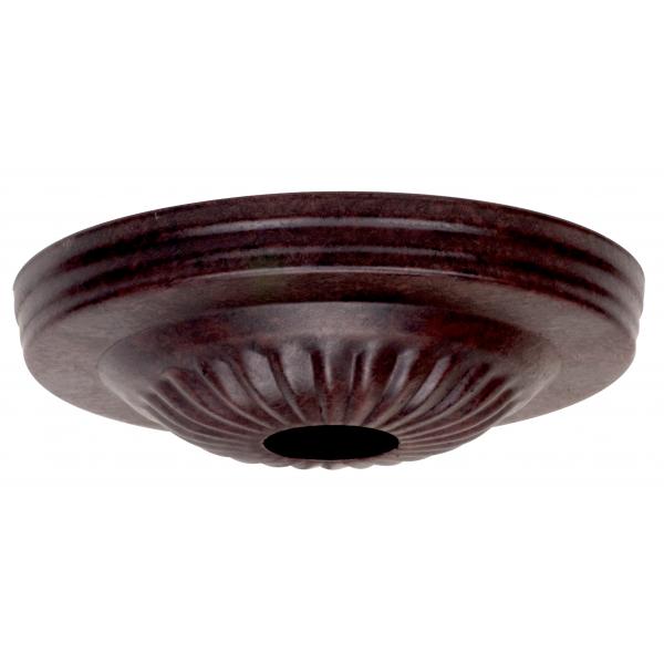 Ribbed Canopy - Canopy Only - Old Bronze Finish - 5" Diameter - 1-1/16" Center Hole
