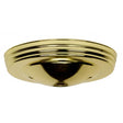 Smooth Canopy - Canopy Only - Brass Finish - 5" Diameter - 7/16" Center Hole - 2 -8/32 Bar Holes