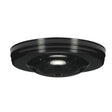 Smooth Canopy - Canopy Only - Black Finish - 5" Diameter - 7/16" Center Hole - 2 -8/32 Bar Holes